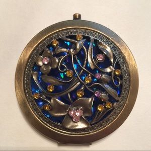 Brand new metal double sided compact mirror